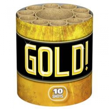 Lesli Gold Blinker 10 Schuß Feuerwerk Batterie