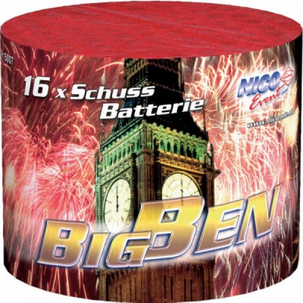 NICO Big Ben, 16 Schuss Zerleger Feuerwerk Batterie
